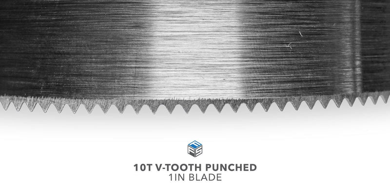 10T V-Tooth Punched Blade - 1IN Width - Magnified