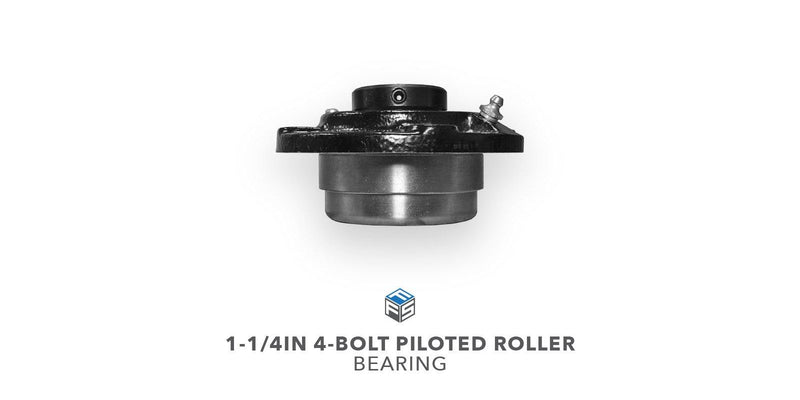 1-1/4IN 4-Bolt Piloted Roller Bearing - Side