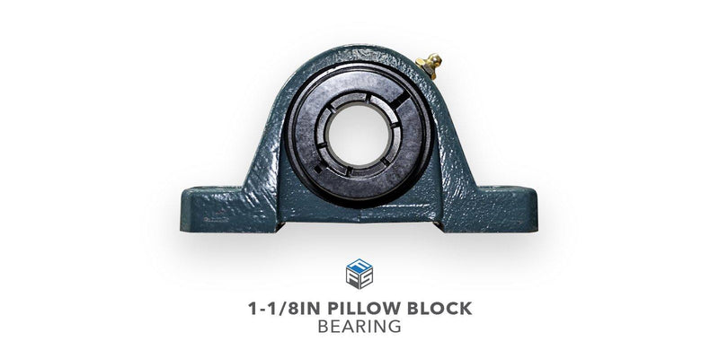 1-1/8IN Pillow Block Bearing - Front