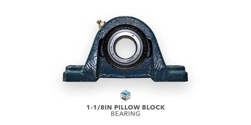 1-1/8IN Pillow Block Bearing - Rear