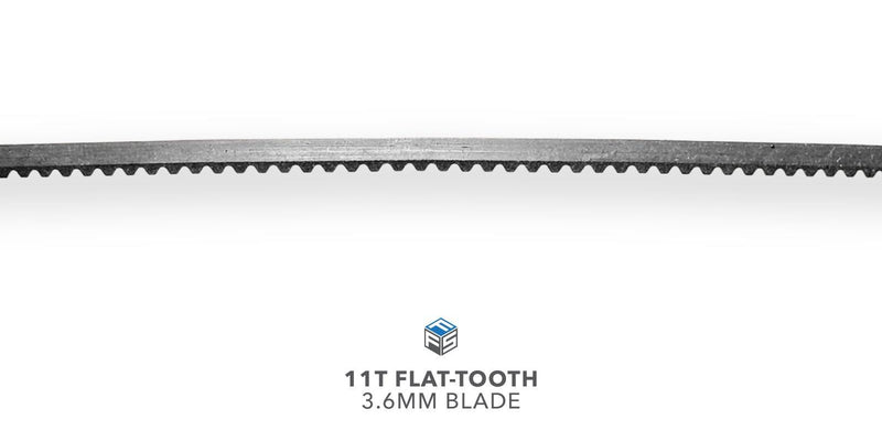 11T Flat-Tooth 3.6MM Blade - Side View