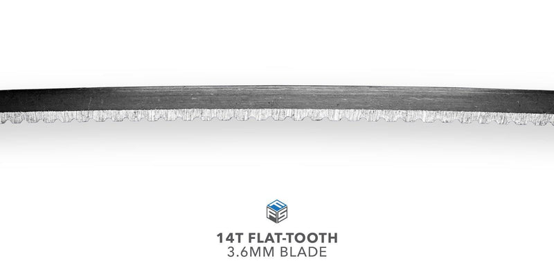 14T Flat-Tooth Blade - 3.6MM Width - Magnified