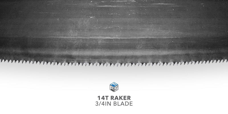 14T Raker Blade - 3/4IN Width - Magnified