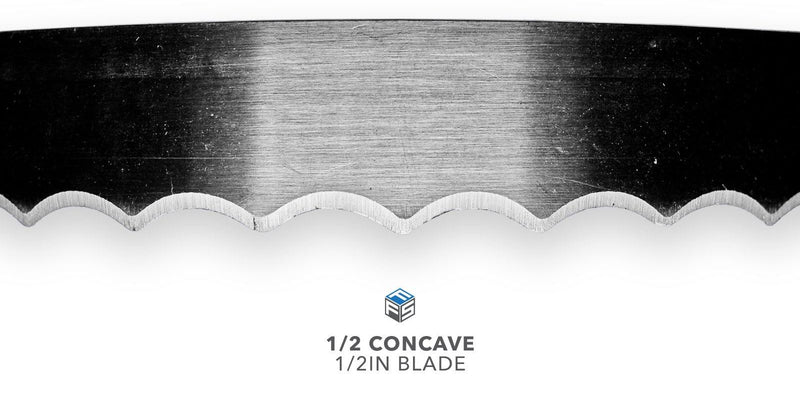1/2 Concave Blade - 1/2IN Width - Magnified