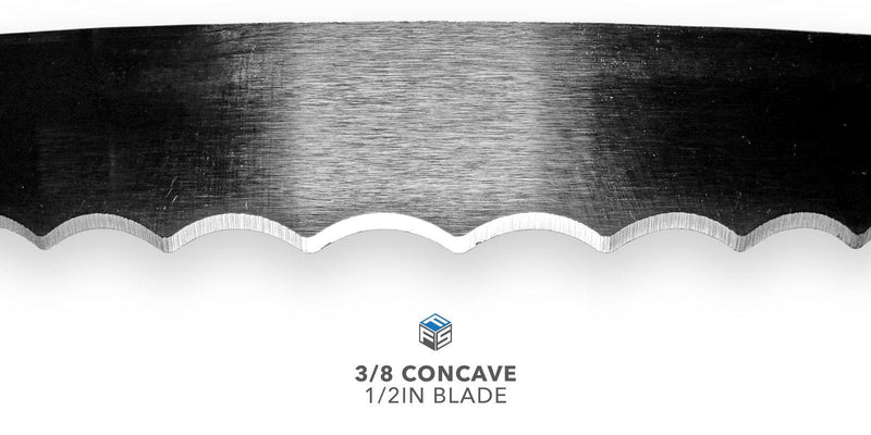 3/8 Concave Blade - 1/2IN Width - Magnified