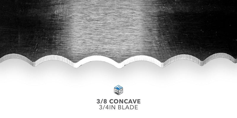 3/8 Concave Blade - 3/4IN Width - Magnified