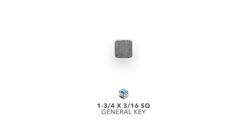 1-3/4 X 3/16 General Key - Diameter View