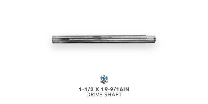 Drive Shaft 1-1/2IN Diameter X 19-9/16IN Length - Side View