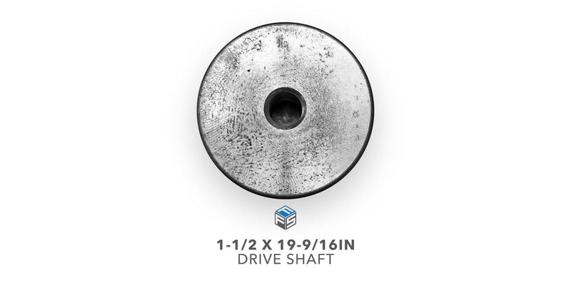 Drive Shaft 1-1/2IN Diameter X 19-9/16IN Length - Top View